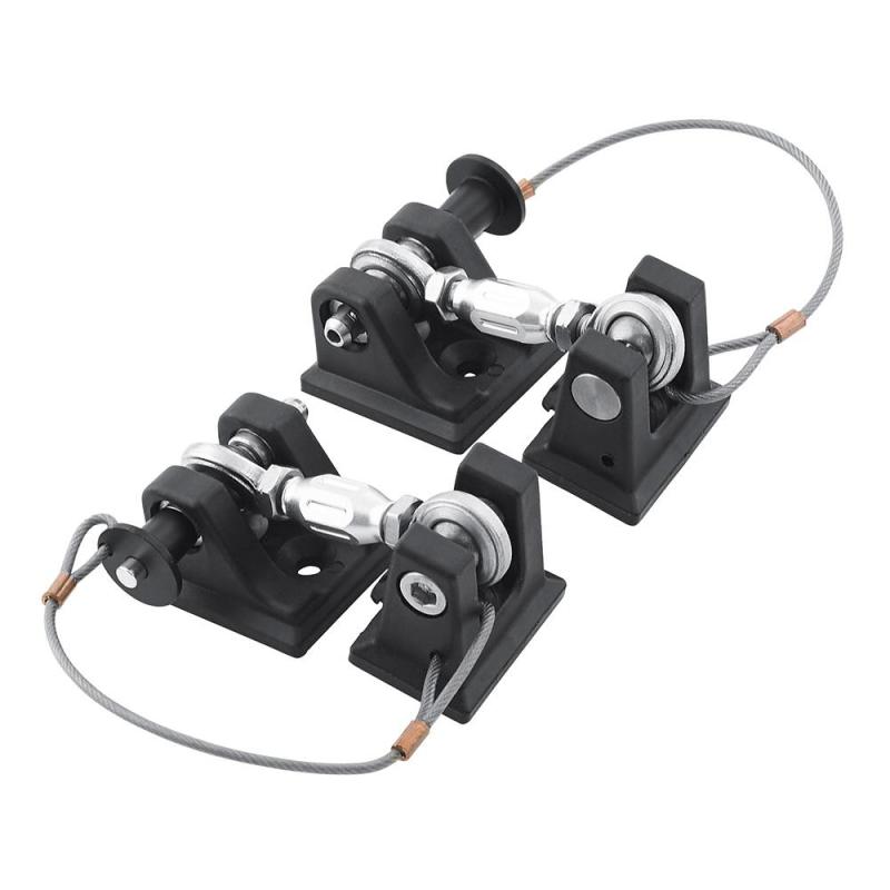 Jeep Wrangler Hood Hold Downs - DV8 Offroad - Billet Aluminum - Black - `18-`27